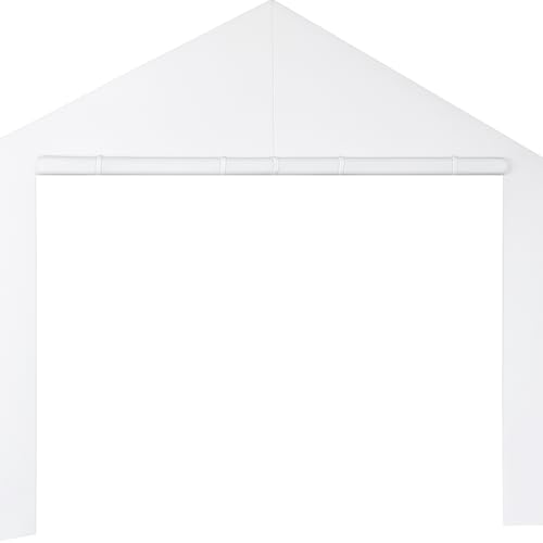 10x20 Sidewall Canopy Carport Tarp Set (4pc) Side Paneling Only Valanced Canopy Sidewall Kit White - color: 4 PC White