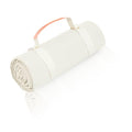 Kids Picnic Blanket, Kids Beach Mat – Medium 4’9” × 3’3” Compact Canvas, Easy to Fold & Carry - color: Creamy White + Nectarine Strap, size: 4'9" x 3'3"