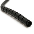 Electriduct 5/8 Inch Heavy Duty Spiral Wrap HDPE Flexible Plastic Cable Sleeve Hose Protector 25 Feet - Black - color: Black, size: 0.64 in - 25 ft