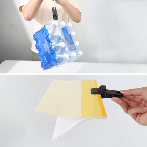 HengLiSam Tarp Clips, Heavy Duty Lock Grip, Clamps Withstand 60mph Strong Wind Fit for Awnings, Outdoor Camping, Caravan Canopies, Bungee Cord Clip (20 Pieces) - size: 20pack