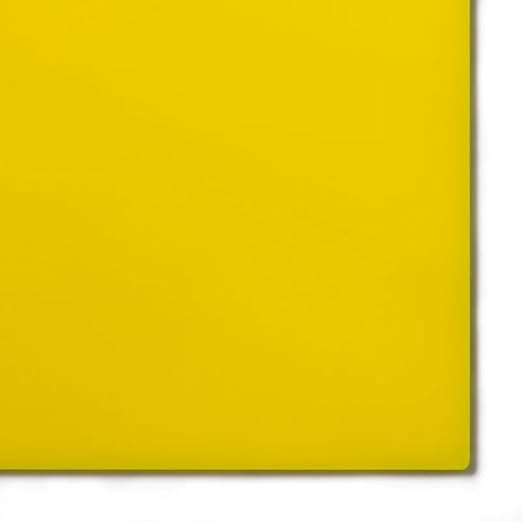 KastLite Colored Acrylic Sheets Nominal 18" x 18" - Plastic Sheet Easy to Cut, Saw, Shape, Laser Cut - Ideal for Arts & Crafts & DIY Projects- Durable, Lightweight, Scratch Resistant - Yellow 8 Pack