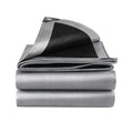 20 x 40ft Tarps Heavy Duty Thick Waterproof, Poly Canopy Silver + Black Tent Shelter Cover, 16 Mil Tarpaulin Shade, Rip and Tear Proof, UV Resistant Tarpaulin with Grommets and Reinforced Edges - color: Silver+black（16mil）, size: 20 x 40ft