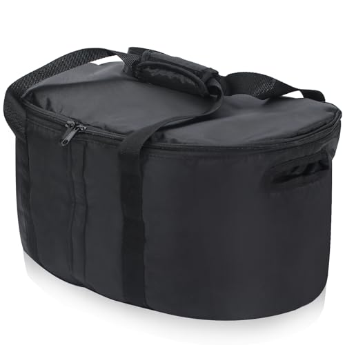 Portable Slow Cooker Travel Bag, Insulated Carrier Case for Most 4, 5, 6, 7, 8 Quart Crock, Internal Mesh Net Holds Pot in Place, Slow Cooker Carrier