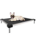 FXW TitanNest Chew-Proof Elevated Dog Bed, Raised Cot for Indoor/Outdoor/Camping Use, Durable & Waterproof Cooling Pet Bed for Extra-Small Dogs, 29.0" L x 18.0" W x 4.5" H, Black - size: X-small Dog (29.0"l X 18.0"w X 4.5"h)