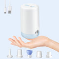 RovPool Electric Air Pump for Inflatables,Portable Air Pump with 5 Nozzles,Mini Air Pump with 1500mAh Battery,4kPa Quick-Fill Air Mattress Pump,Inflator Deflator Air Pumps for Pool Floats,Sleeping Pad