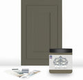 ALL-IN-ONE Paint, Durable cabinet and furniture paint. Built in primer and top coat, no sanding needed. Includes our 30 featured color card - Moss, 8oz Sample