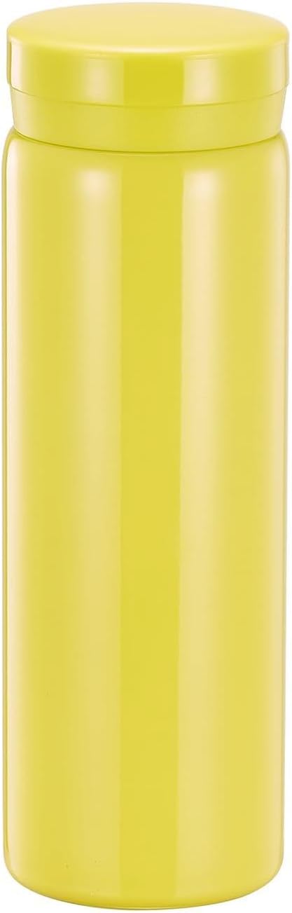 10oz Mini Water Bottle Stainless Steel Thermos Small Flask - Insulated Vacuum, Leak Proof, Keeps Drinks Hot/Cold - Ideal for Coffee, Tea, Water - Yellow
