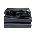 12 x 16ft Tarps Heavy Duty Thick Waterproof, Poly Canopy Black Tent Shelter Cover, 16 Oz Tarpaulin Shade, Rip and Tear Proof, UV Resistant Tarpaulin with Grommets and Reinforced Edges - color: Black, size: 12 x 16ft