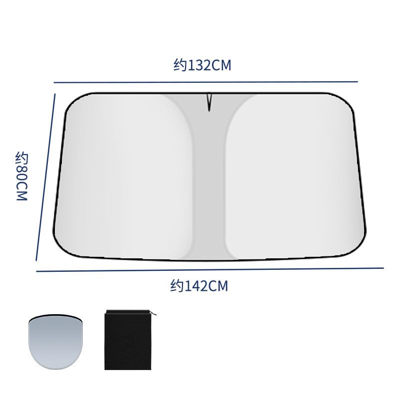 Car Sunshades for Fit/Jazz 2013-2022, Windshield Breathable Portable Visor Sunproof UV Rays Privacy Protection Blocking Mosquito