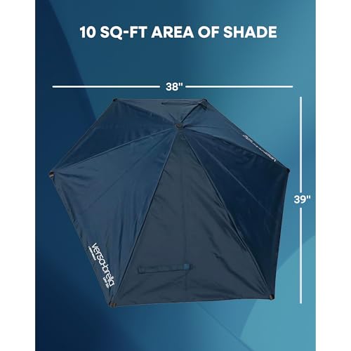 Sport-Brella Versa-Brella SPF 50+ Adjustable Umbrella with Universal Clamp - color: Dark Blue, style: REG