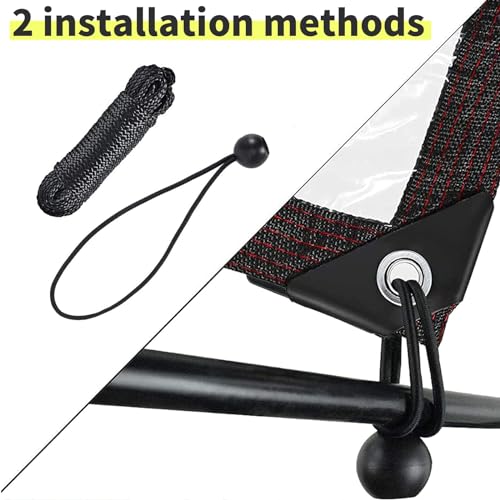 Waterproof Cover Clear Tarps 4x7 FT, Clear Tarp for Deck Porch Patio Canopy Outdoor Camping Ground Garden Furniture Cars Covers, PVC Heavy Duty Tarpaulin, with 10 Marbles Bundle and 1 Rolls Ropes - size: 4x7 FT