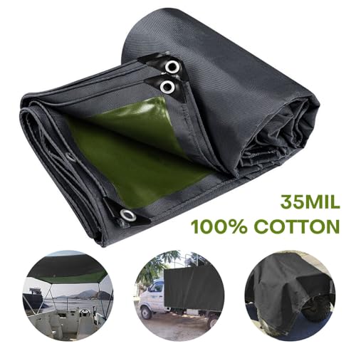 12 x 16ft Tarps Heavy Duty Thick Waterproof, Poly Canopy Black Tent Shelter Cover, 16 Oz Tarpaulin Shade, Rip and Tear Proof, UV Resistant Tarpaulin with Grommets and Reinforced Edges - color: Black, size: 12 x 16ft