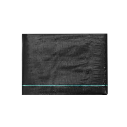 VEVOR Weed Barrier Landscape Fabric, 4*50FT Heavy Duty Garden Weed Fabric, Woven PP Weed Control Fabric, Driveway Fabric, Geotextile Fabric for Landscaping, Ground Cover, Weed Blocker Weed Mat, Black - size: 4FT*50FT-3.2OZ
