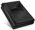 Black Waterproof Tarp Cover for Outdoor: Multi-Purpose Oxford Tarpaulin with Reinforced Webbing Loops for Camping Boat Pool Roof Tent - Durable and Tear Resistant (10ftx12ft) - size: 10x12ft