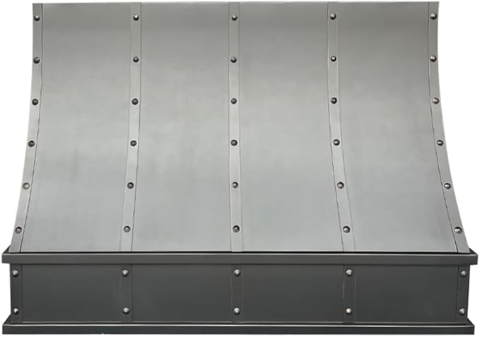 CT Copper Tailor Sloped Copper Vent Hood Island Mount,60'' W,39''H,1260 CFM Exhaust Fan,Stainless Steel Vent,LED Light,Dishwasher-Safe Baffle Filters,VH8TR1