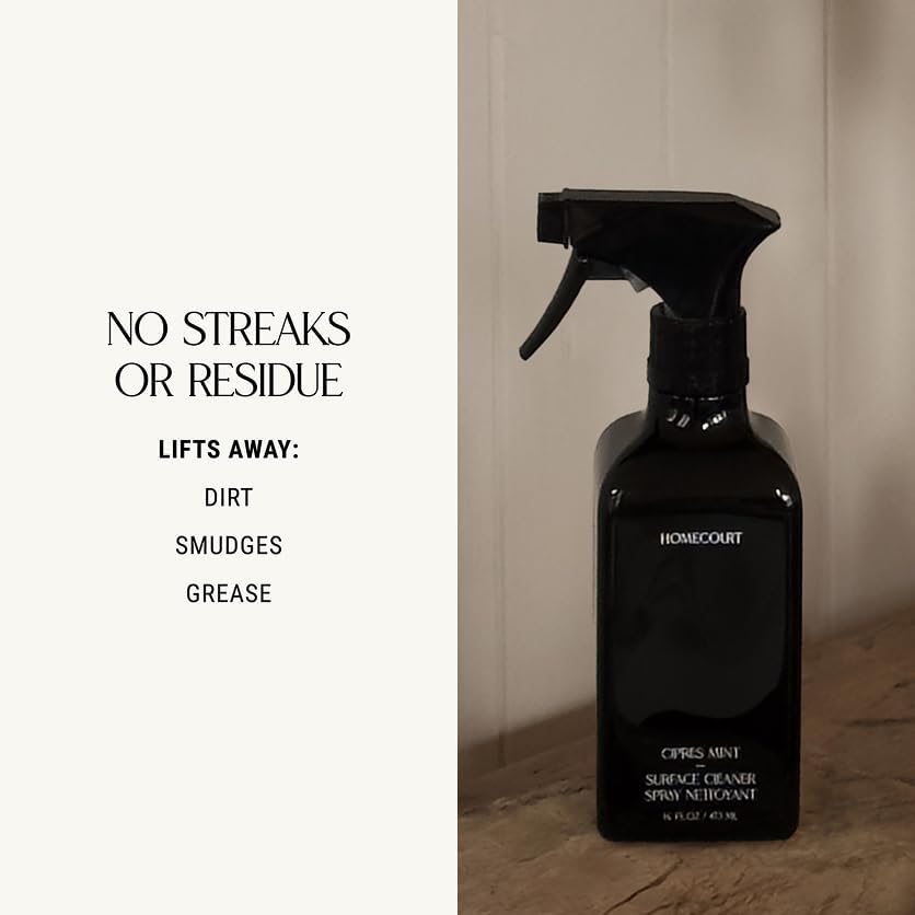 Homecourt All-Purpose Surface Cleaner Spray, Lifts Away Dirt, Smudges & Grease, For Bathroom, Kitchen & more, Clean Formula, Steeped Rose, 16 fl oz