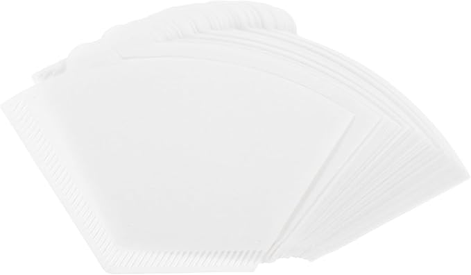 Paper Coffee Filter Cones 100pcs Espresso Filters Unbleached for Smooth Coffee Extraction