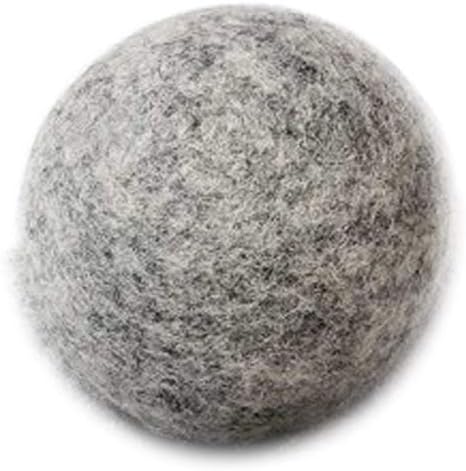 Woolzies Wool Dryer Balls Organic: Our Big Wool Spheres are The Best Fabric Softener | 6-Pack XL Dryer Balls for Laundry is Made with New Zealand Wool-Grey