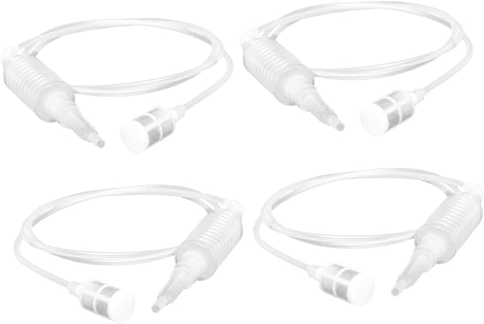 PartyKindom 4pcs Blocking Filter Tube Siphon Front Screen for Safe Liquid Transfer Suitable for Oil Water and Extraction Lightweight and Portable Design