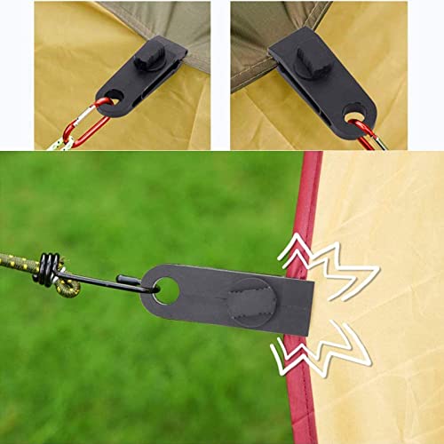 HengLiSam Tarp Clips, Heavy Duty Lock Grip, Clamps Withstand 60mph Strong Wind Fit for Awnings, Outdoor Camping, Caravan Canopies, Bungee Cord Clip (20 Pieces) - size: 20pack