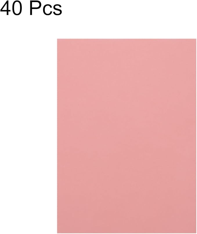 MECCANIXITY Colored Vellum Paper, 40 Sheet Light Pink Transparency 8.5 x 11 Printable Vellum Paper, Translucent Vellum Sheets for Printing Wedding Invitations Ink Jet Laser Printer
