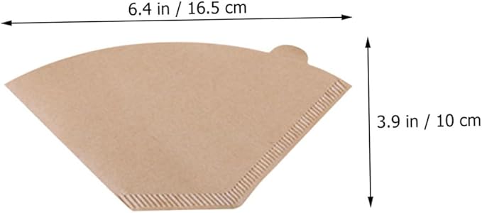 COHEALI 200pcs Unbleached Coffee Cone Filters for Coffee Makers High-efficiency Filter Paper for Rich Flavor Extraction Compatible with Drip Machines and Easy to Use Replacement Supplies