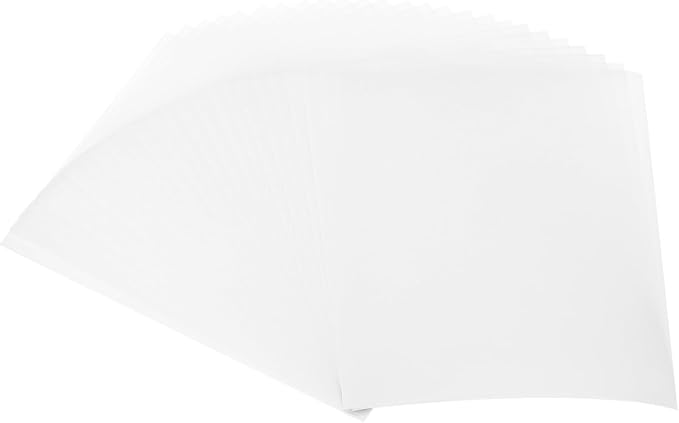 PATIKIL 60 Sheets Vellum Paper 4.25x5.5, Vellum Paper Printable Translucent Paper 100GSM Colored for Invitations Laser Inkjet Printing Card Making Crafting Wedding Tracing, White