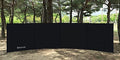 Camping Windbreak Tarp Windscreen Privacy Screen Wall Pole Beach Outdoor Folding (Black)