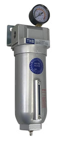 3/4" NPT Industrial Coalescing 0.01u Micron Filter Removes 99.98% of Oil, Moisture Vapor, Aerosols from Compressed Air Lines, 11oz Bowl, Manual Drain