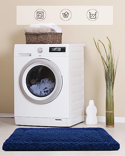 Washable Dog Bed Mat Ultra Soft Dog Crate Pad Comfy Fluffy Pet Kennel Beds Sleeping Mattress for Large Jumbo Medium Small Dogs, 36 x 23 Inch, Blue - color: Blue, size: 36.00" x 23.00" x 1.50"
