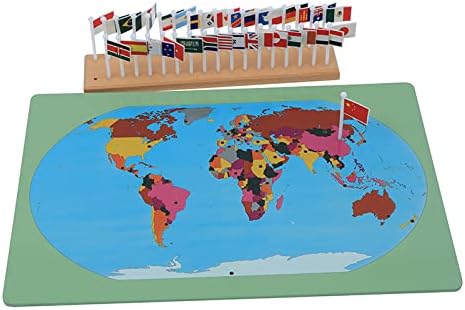 Flags of The World-Montessori Materials Geography Educational Tools Preschool Early at-Home Learning Toys