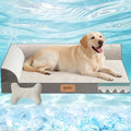 Large Dog Bed with Cooling Gel Memory Foam, Orthopedic Waterproof Pet Bed with Washable Cover & Non-Slip Bottom, Cooling Dog Couch Bed, Size: 40"*31.9 "8.1" - size: Large