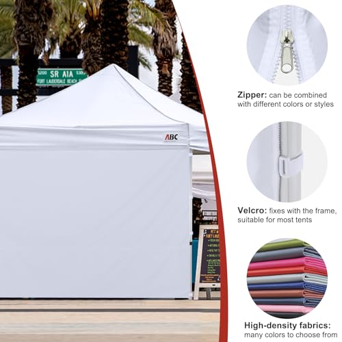 ABCCANOPY Instant Canopy SunWall 10x10 FT, 1 Pack Sidewall Only, No Frame or Top, Purple - color: Purple, size: 10x10