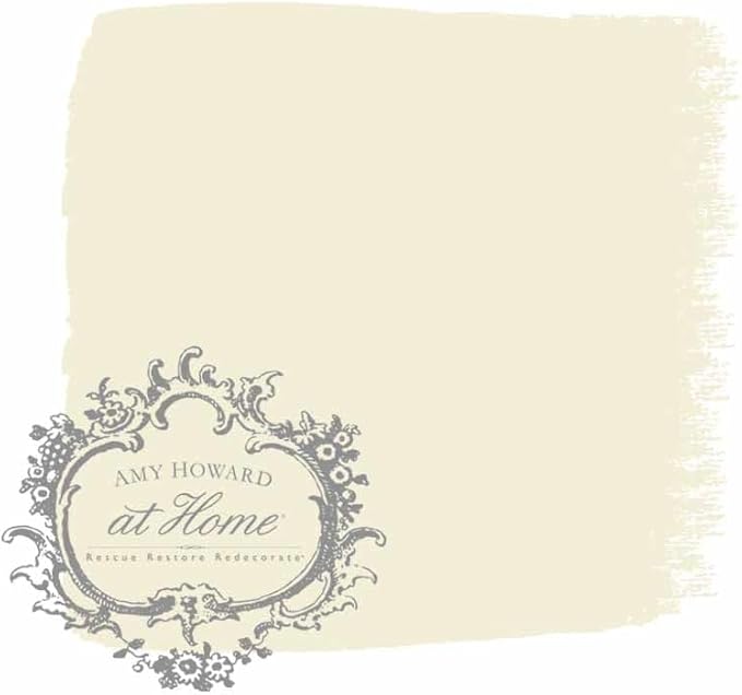 AMY HOWARD AT HOME Chalk-Based One Step Paint for Furniture, Cabinetry, Decor, Finish, and More | No Stripping, Sanding, or Priming | Ultra-Light Base | 16 Ounce | Winter Snow