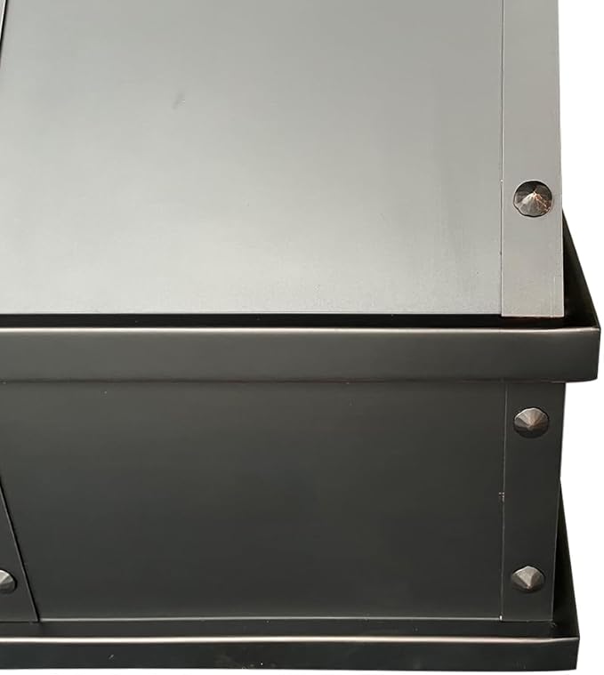 CT Copper Tailor Sloped Copper Vent Hood Island Mount,54'' W,42''H,1260 CFM Exhaust Fan,Stainless Steel Vent,LED Light,Dishwasher-Safe Baffle Filters,VH8TR1