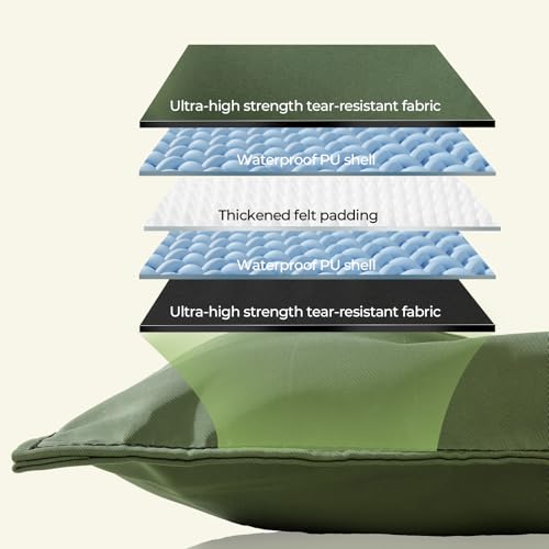 Chew Proof Indestructible Dog Bed for Aggressive Chewers, Durable & Waterproof Crate Pad, Machine Washable Tough Kennel Bed for Large Dogs, Indoor Outdoor Pet Bed, X-Large (28"x47", Green) - size: X-Large (28"x47")