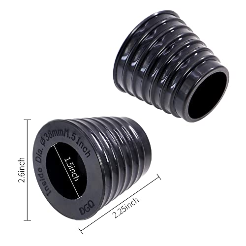 DGQ Patio Umbrella Cone Umbrella Wedge Plug for Patio Table Hole Opening 2-2.5 Inch (Black)