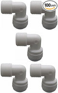 YZM Quick Connect fittings RO Water Filters (5pack, Elbow, 3/8" Male x 3/8" OD tube)