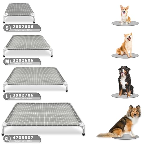 Elevated Dog Bed Pet Cot - Dog Cots Beds for | Detachable Raised Cat Dog Pet Bed, XL - size: X-Large-Open