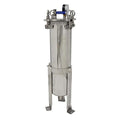 #4 Bag Filter Housing 304 Stainless Steel Filter Solid-Liquid Separation Tool 120PSI Industrial Sock Filter 1" Fnpt in/Out Bag Water Filter Purification Equipment