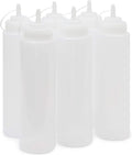 Juvale Condiment Squeeze Bottles for Sauces & Dressings - 29 Oz Clear Plastic 6-Pack - Leak-Proof Durable Dispenser Bottles for Liquids - Commercial Plastic Oil & Salad Dressing Dispenser