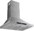36 inch Wall Mount Range Hood Convertible Vent with Permanent Baffle Filters 800CFM Stainless Steel for Kitchen Gesture Sensing & Touch Control, 4 Speed Exhaust Fan, ETL listed (36 inch)