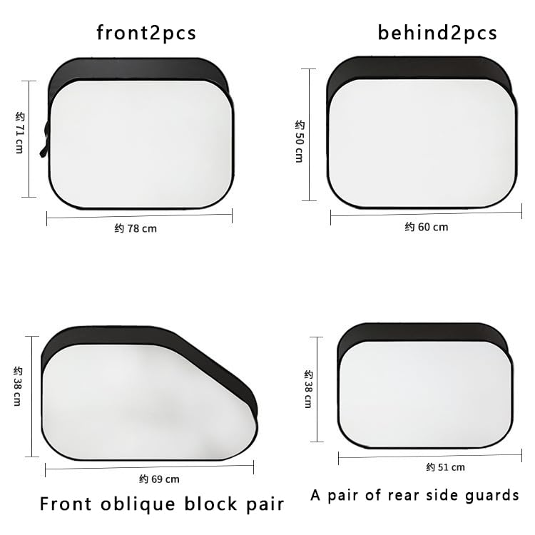 Car Sunshades for Dacia Sandero BJI 2020-2025, Windshield Breathable Portable Visor Sunproof UV Rays Privacy Protection Blocking Mosquito