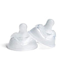 Herobility Double Anti-Colic Silicone Nipples, Baby Bottle Teats, Breast Like Shaped Nipples - Fits Herobility's & Eco Baby Bottles | Pack of 2 (Large Size)