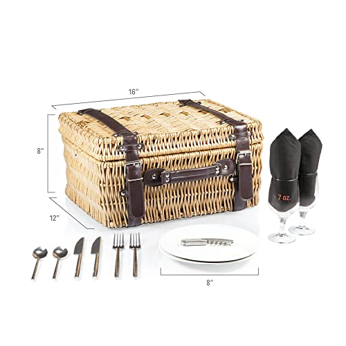 NCAA Purdue Boilermakers Champion Picnic Basket with Deluxe Service for Two