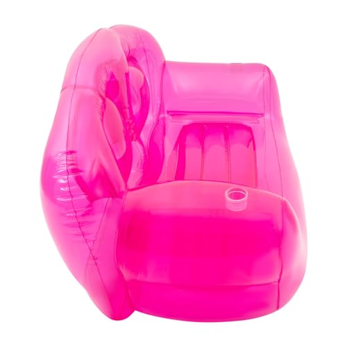 Inflatable Sofa Blow UP Chairs Couch Lounger Portable Air Inflatable Couch Inflatable Double Person Sofa for Indoor Living Tent Camping Outdoor Activities (Red)