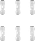 NSF 1/4" One Way Check Valve for Water Line 1/4" Reverse Osmosis Water Filter Push to Connect RO Fittings, Plastic Quick Connect Check Valve (6 pcs)