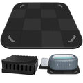 1/4" Extra Thick Hot Tub Mat,85IN Large Hot Tub Mat for Inflatable Tub,Hot Tub Pad Foundation,Eva Foam Padding for Indoor Outdoor,Inflatable Hot Tub Accessories - size: Square-1/4"