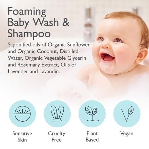 SoCal Suds & Company 2oz Organic Foaming Baby Wash & Shampoo - Fragrance Free