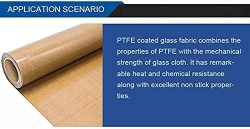 6pcs 16" x 20" PTFE Coated Sheet, Fiberglass Fabric, 5 Mil Heat Press Cover Reusable Sheets for Heat Transfer Print, Bulk Tool